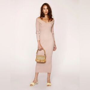 Heartloom - Jelena Ribbed Midi Sweater Dress